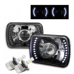 Acura Integra 1986-1989 LED Black Chrome LED Projector Headlights Kit