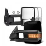 2011 Chevy Tahoe Glossy Black Towing Mirrors LED Lights Power Heated