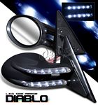 Chevy S10 Pickup 1994-2001 Black Diablo Style Power Side Mirror