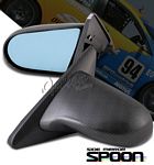 Acura Integra Coupe 1994-2001 Carbon Fiber Cover Spoon Style Blue Len Power Side Mirror