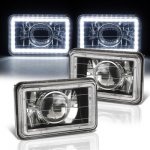1987 Chevy C10 Pickup Black SMD LED Sealed Beam Projector Headlight Conversion
