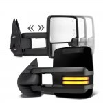 2021 Toyota Tundra Glossy Black Smoked Tube LED Lights Towing Mirrors Power Heated