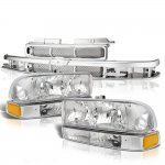 2001 Chevy S10 Chrome Grille and Headlights Set