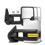 2009 Chevy Tahoe White Towing Mirrors Smoked LED DRL Power Heated