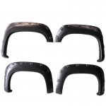 2008 GMC Sierra Black Fender Flares Pocket Rivet