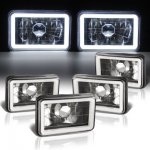 1984 Chevy Celebrity Black Halo Tube Sealed Beam Headlight Conversion Low and High Beams