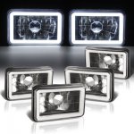 1982 Chevy Monte Carlo Black Halo Tube Sealed Beam Headlight Conversion Low and High Beams