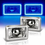 1987 Chevy Camaro Blue LED Halo Sealed Beam Headlight Conversion