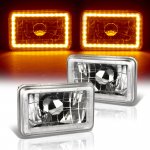 1988 Dodge Dakota Amber LED Halo Sealed Beam Headlight Conversion