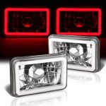 1986 Ford Thunderbird Red Halo Tube Sealed Beam Headlight Conversion