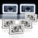 1981 Chevy Blazer LED Halo Sealed Beam Projector Headlight Conversion Low and High Beams