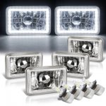 Buick Skyhawk 1975-1978 White LED Halo LED Headlights Conversion Kit Low and High Beams