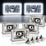 1984 Dodge Mini Ram Van White LED Halo LED Headlights Conversion Kit Low and High Beams