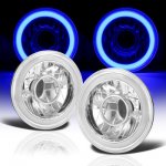 Jeep Wrangler 1997-2006 Blue Halo Tube Sealed Beam Projector Headlight Conversion