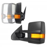 Chevy Silverado 2500HD 2015-2019 Power Folding Towing Mirrors LED DRL Lights