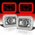 1980 Chevy C10 Pickup Red Halo Tube Sealed Beam Projector Headlight Conversion