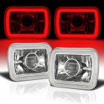 1987 Dodge Ramcharger Red Halo Tube Sealed Beam Projector Headlight Conversion