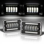 1988 Dodge Dakota Black DRL LED Headlights Conversion