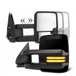 1989 Chevy 2500 Pickup Glossy Black Power Towing Mirrors Smoked LED Running Lights