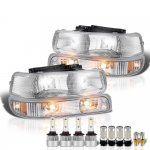 2002 Chevy Suburban Headlights LED Bulbs Complete Kit
