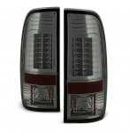 2008 Ford F350 Super Duty Smoked LED Tail Lights