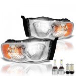 Dodge Ram 3500 2003-2005 LED Headlight Bulbs Set Complete Kit