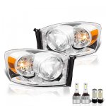 Dodge Ram 3500 2006-2009 LED Headlight Bulbs Set Complete Kit