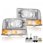 2002 Ford Excursion LED Headlight Bulbs Set Complete Kit