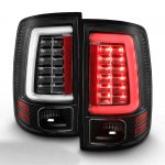 2012 Dodge Ram 3500 Black Tube LED Tail Lights