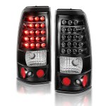 2004 Chevy Silverado 2500HD LED Tail Lights Black