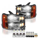 2009 GMC Sierra Headlights LED Bulbs Complete Kit
