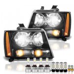 2007 Chevy Tahoe Black Headlights LED Bulbs Complete Kit