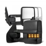 Ford F550 Super Duty 2008-2016 Tow Mirrors Smoked LED Lights Power Heated