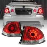 2003 Lexus IS300 Red and Clear LED Tail Lights