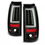 1999 Chevy Silverado 2500HD Black LED Tail Lights Tube