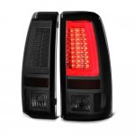 1999 Chevy Silverado 2500HD Smoked LED Tail Lights Tube