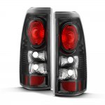 2000 Chevy Silverado 1500HD Black Altezza Tail Lights