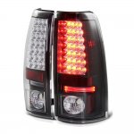 2000 Chevy Silverado 2500 Black LED Tail Lights