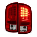 2006 Dodge Ram 2500 Red Clear LED Tail Lights