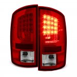 2004 Dodge Ram 3500 Red Clear LED Tail Lights