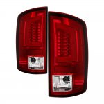 2004 Dodge Ram 3500 Red and Clear LED Tail Lights Tube