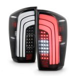 2022 Toyota Tacoma Black LED Tail Lights Sequential Tube Signal