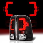 2014 Dodge Ram 2500 Black Custom LED Tail Lights Red Tube