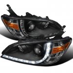 2005 Honda Civic Black LED DRL Projector Headlights