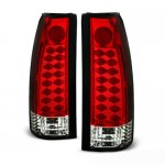 1994 Chevy 3500 Pickup Red and Clear LED Tail Lights