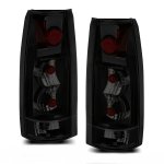 1990 GMC Sierra Black Smoked Custom Tail Lights