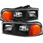 2006 GMC Sierra 2500HD Black Euro Headlights