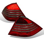 2003 Mercedes Benz S Class LED Tail Lights Red and Smoked