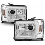 2013 GMC Sierra LED DRL Projector Headlights