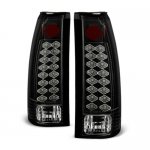 1990 Chevy Silverado Black LED Tail Lights